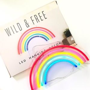 Led neon rainbow sign